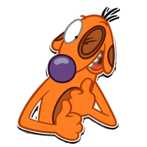 Стикер 20 Набор эмоджи по мульту «CatDog Котопёс» в HD качестве