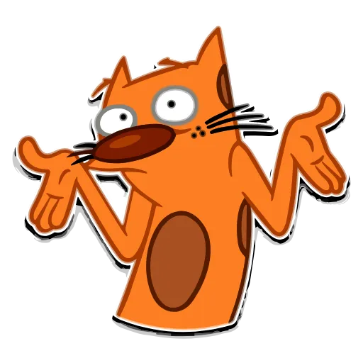 Стикер 5 Набор эмоджи по мульту «CatDog Котопёс» в HD качестве