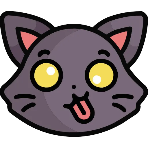 Стикер 8 🥰 Cat Emoji HD