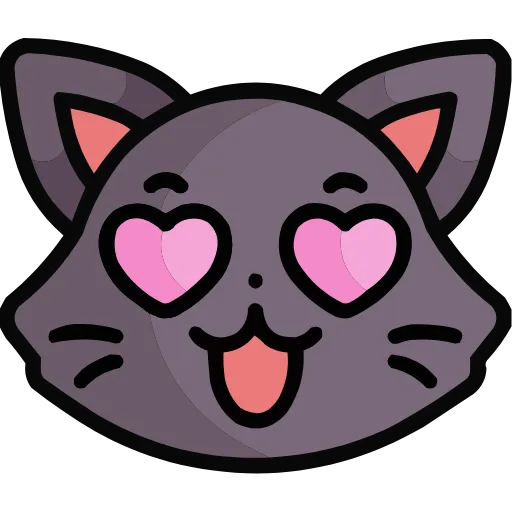 Стикер 17 🥰 Cat Emoji HD