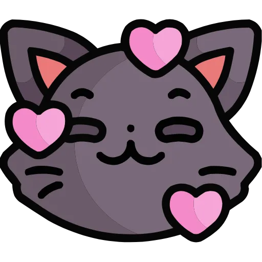 Стикер 4 🥰 Cat Emoji HD