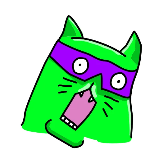 Стикер 17 Cat ICQ
