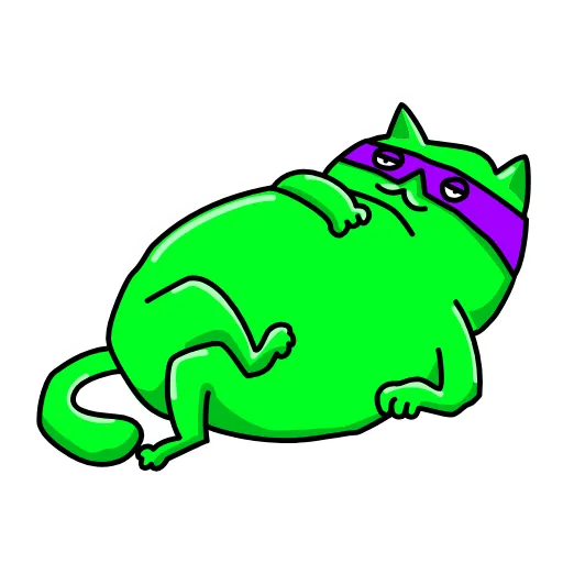 Стикер 10 Cat ICQ