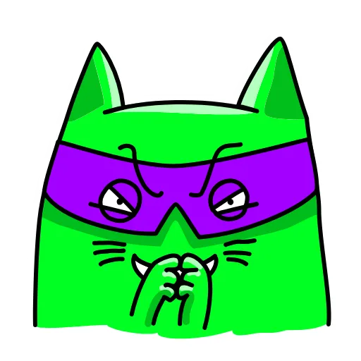 Стикер 19 Cat ICQ