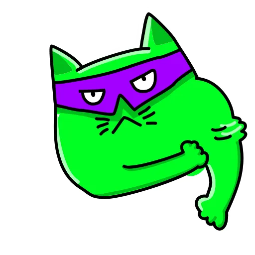 Стикер 11 Cat ICQ