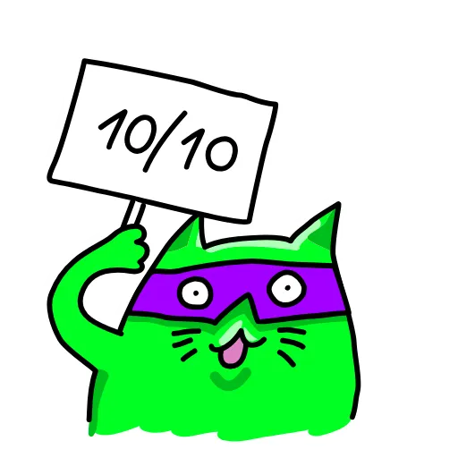 Стикер 14 Cat ICQ