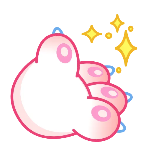 Стикер 14 Cat Paws Emoji