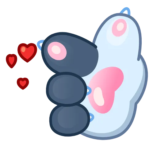 Стикер 24 Cat Paws Emoji
