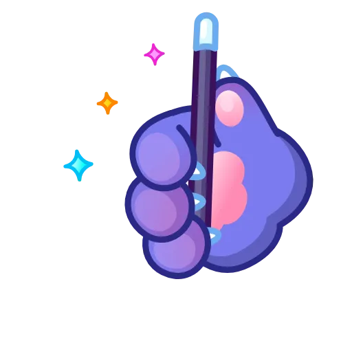 Стикер 60 Cat Paws Emoji
