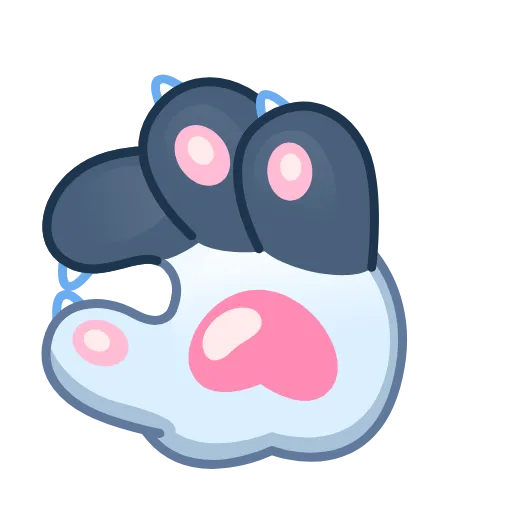Стикер 6 Cat Paws Emoji