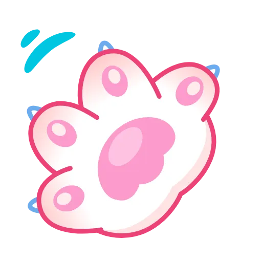 Стикер 18 Cat Paws Emoji