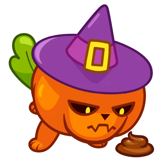 Стикер 13 Cat Pumpkin