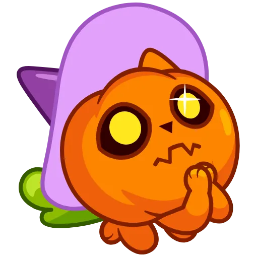 Стикер 17 Cat Pumpkin