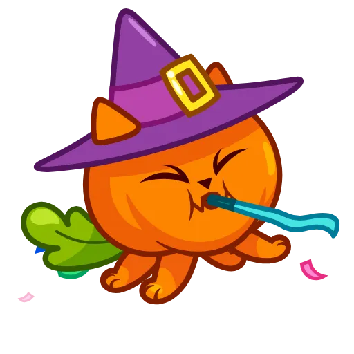 Стикер 9 Cat Pumpkin