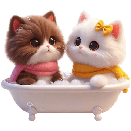 🚿 Стикер «Кошачья любовь» для Telegram