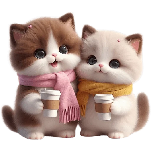🫖 Стикер «Кошачья любовь» для Telegram