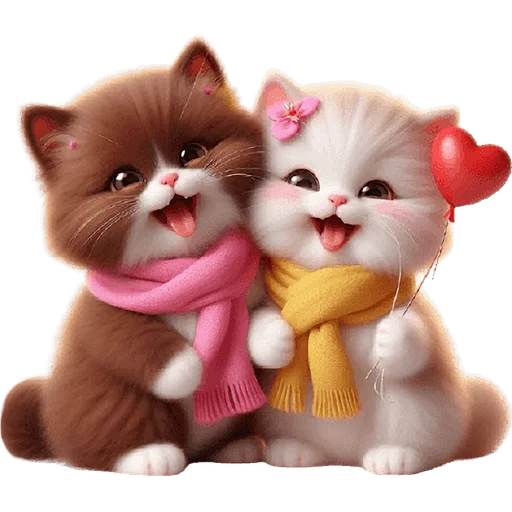 😍 Стикер «Кошачья любовь» для Telegram