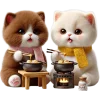 🍝 Эмодзи «Кошачья любовь» для Telegram