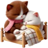 🥱 Эмодзи «Кошачья любовь» для Telegram