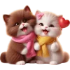 😍 Эмодзи «Кошачья любовь» для Telegram