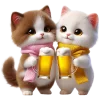 🍺 Эмодзи «Кошачья любовь» для Telegram