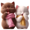🥱 Эмодзи «Кошачья любовь» для Telegram