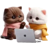 💻 Эмодзи «Кошачья любовь» для Telegram