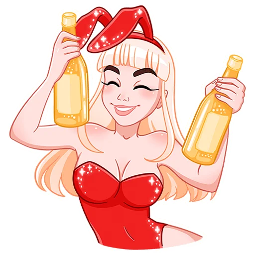 🍾 Стикер «Каталина» для Telegram