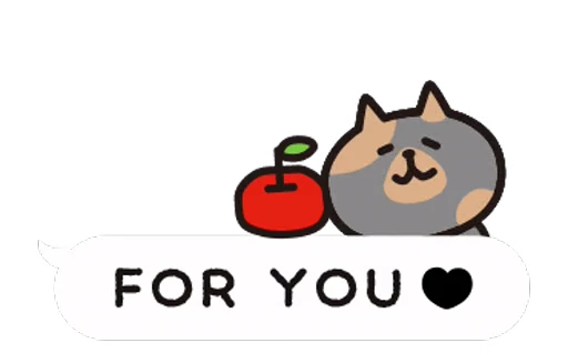 🍎 Стикер «Cat bubbles» для Telegram