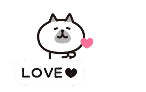 💕 Стикер «Cat bubbles» для Telegram