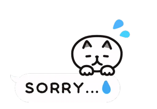 🙇 Стикер «Cat bubbles» для Telegram