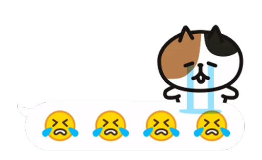 😭 Стикер «Cat bubbles» для Telegram