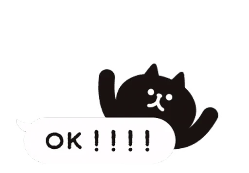 🆗 Стикер «Cat bubbles» для Telegram