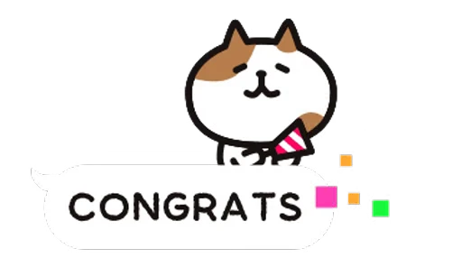㊗️ Стикер «Cat bubbles» для Telegram
