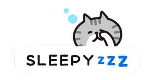 😴 Стикер «Cat bubbles» для Telegram