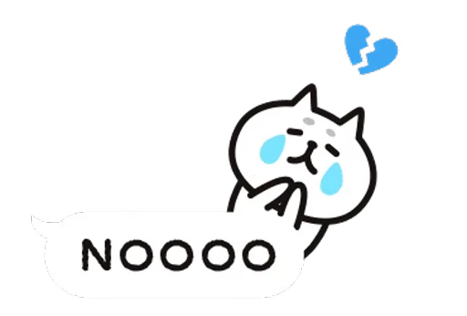 🙅 Стикер «Cat bubbles» для Telegram