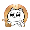 Стикер 61 Catting Cat
