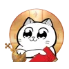 Стикер 48 Catting Cat