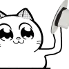 Стикер 24 Catting Cat