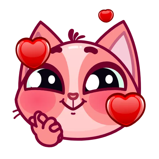 Стикер 5 Catz Emoji