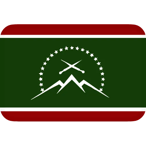 Стикер 40 Флаги Кавказа