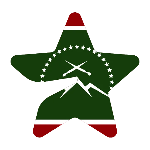 Стикер 42 Флаги Кавказа