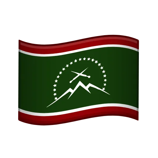 Стикер 39 Флаги Кавказа
