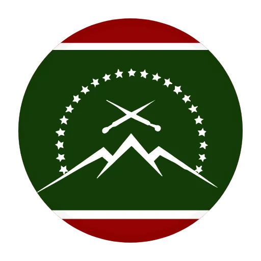 Стикер 41 Флаги Кавказа