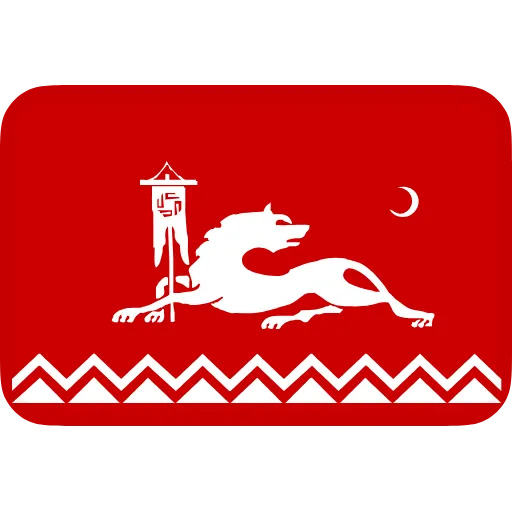 Стикер 20 Флаги Кавказа