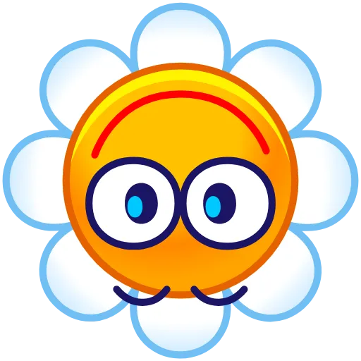 Стикер 3 Chamomile Emoji