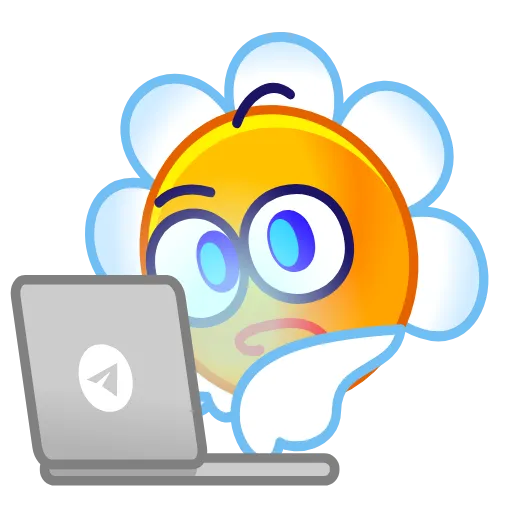 Стикер 45 Chamomile Emoji