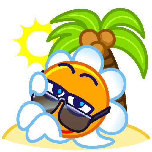 Стикер 46 Chamomile Emoji