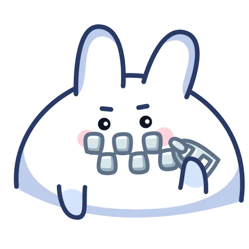 Стикер 25 Chappy Bunny