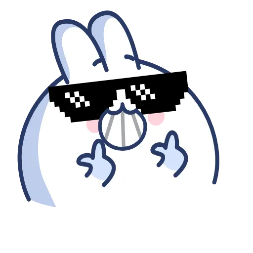Стикер 7 Chappy Bunny